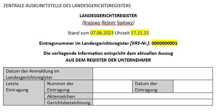 Odpisy KRS – tłumaczenia uwierzytelnione (przysięgłe) na język niemiecki: szybko, transparentnie, profesjonalnie, także 100% online